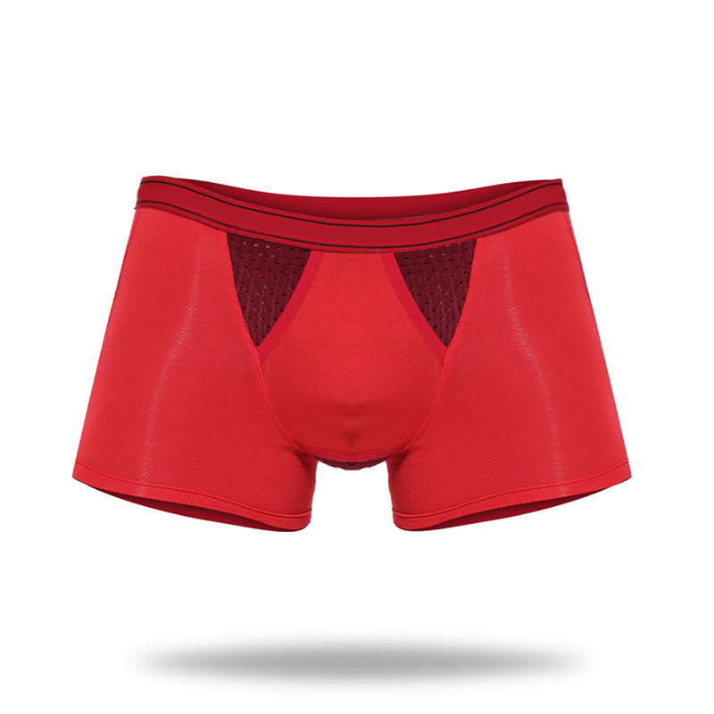 Bamboo Fabric Breathable Dual Pouch Men's Trunk - versaley