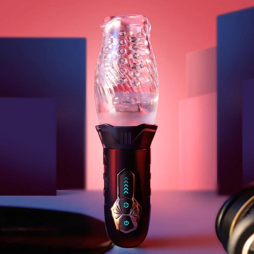 warrior auto thrusting stroker automatic male masturbator Warrior Auto Thrusting Stroker – Rotating, Suction & Hands-Free – Kinkly  Shop main image 0