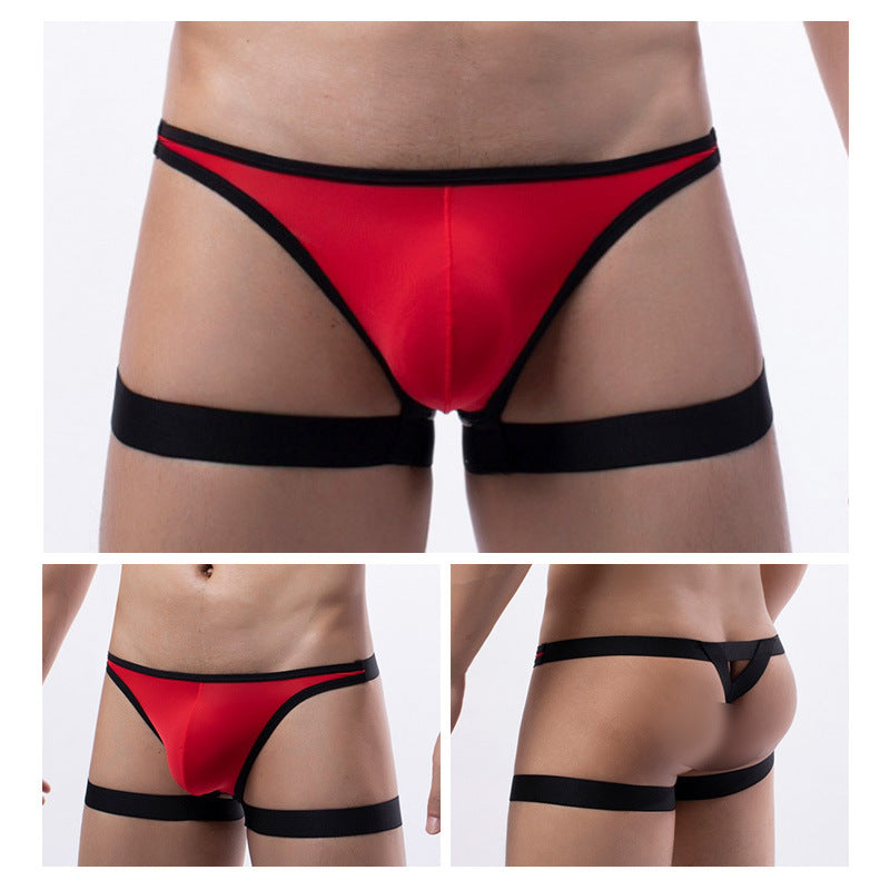 Newest Strap Style Ice Silk Men's Thong