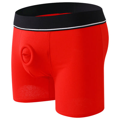 2025 Cotton Breathable Separate Silicone Ring Design Men's Underwear