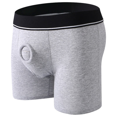 2025 Cotton Breathable Separate Silicone Ring Design Men's Underwear