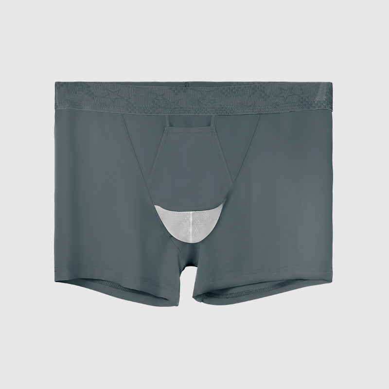 2025 Newest Ice Silk Breathable  Separated Men's Boxer Brief