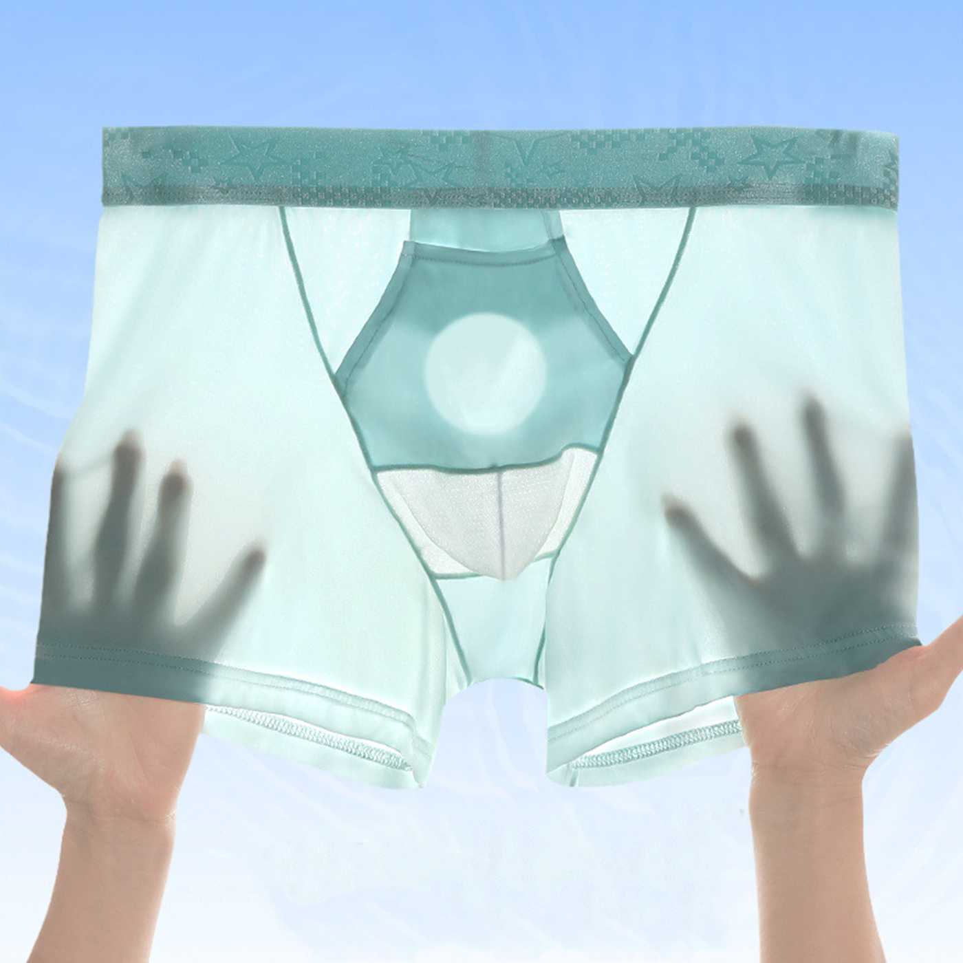 2025 Newest Ice Silk Breathable  Separated Men's Boxer Brief
