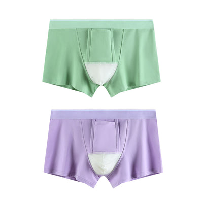 Pure Cotton Breathable Scrotal Support Design Men’s Underwear