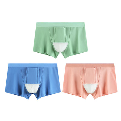 Pure Cotton Breathable Scrotal Support Design Men’s Underwear