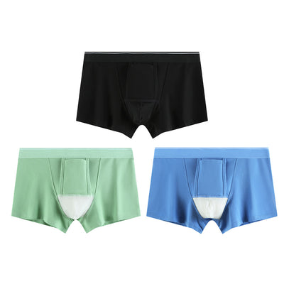 Pure Cotton Breathable Scrotal Support Design Men’s Underwear