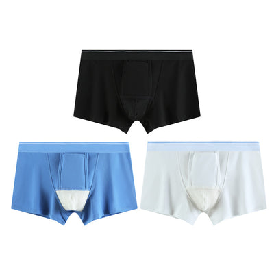 Pure Cotton Breathable Scrotal Support Design Men’s Underwear