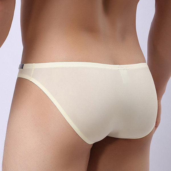 Sexy Breathable Ice Silk Soft Thin Breathable Briefs - versaley