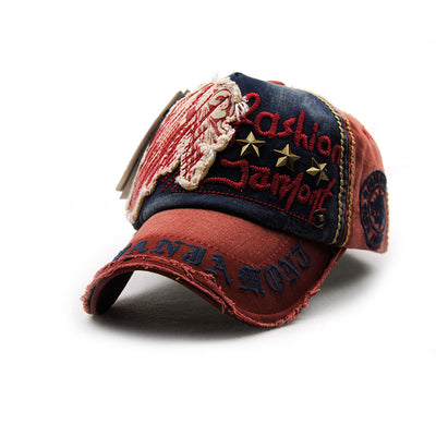EMBROIDERED WILLOW STUD BASEBALL CAP - versaley