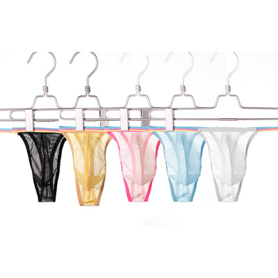 Sexy Translucent Elastic Nylon Men's Thong - versaley