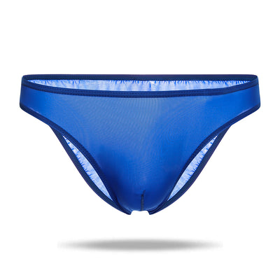 Mulit-Color Ice Silk Cool Half Transparent Men's Brief - versaley