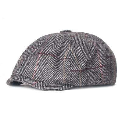 LITERARY RETRO WOOL OCTAGONAL HAT - versaley