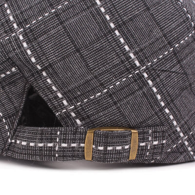 "Miller" Plaid Cotton Flat Cap - versaley