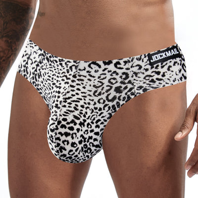 Ice Silk Men's Leopard Thong - versaley