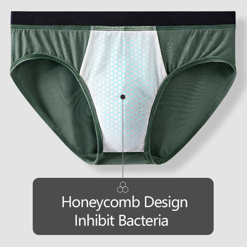 Fashion Simple Crotch Bacteriostatic Men's Briefs - versaley