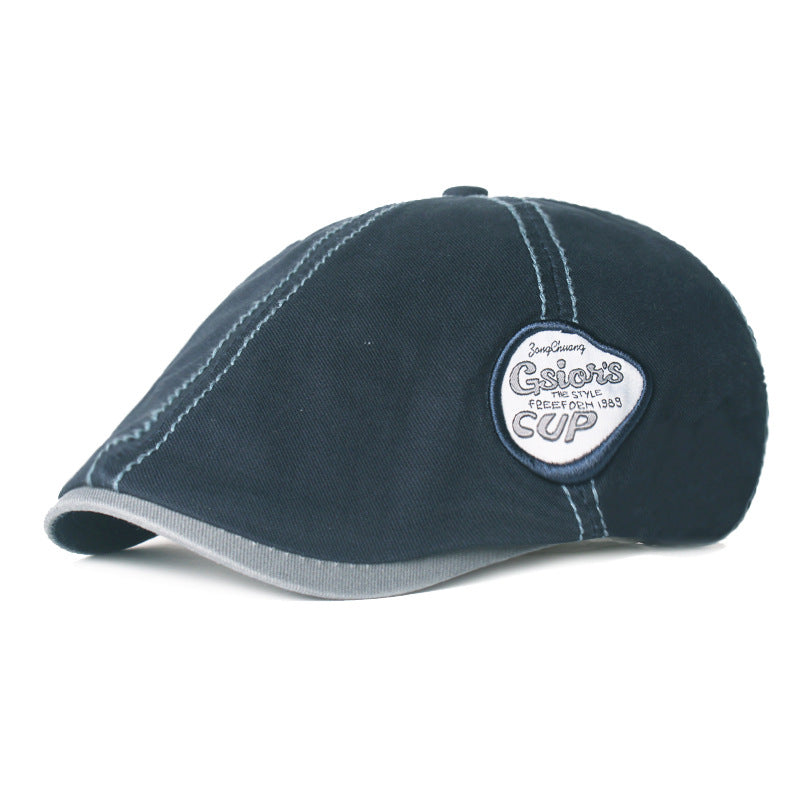 EMBROIDERED BRITISH STYLE FORWARD CAP - versaley