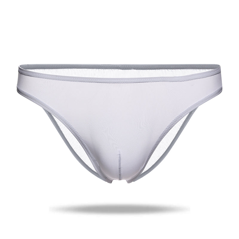 Mulit-Color Ice Silk Cool Half Transparent Men's Brief - versaley