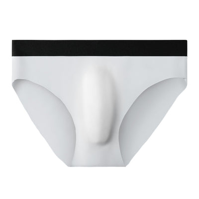 New Ice Silk Seamless Solid Color Men's Brief - versaley