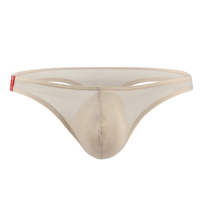 Men's U Convex Pouch Ice Silk Thongs - versaley