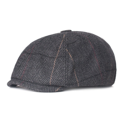 LITERARY RETRO WOOL OCTAGONAL HAT - versaley