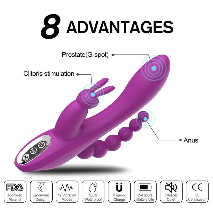 Andromine 3 in 1 Rabbit Vibrator