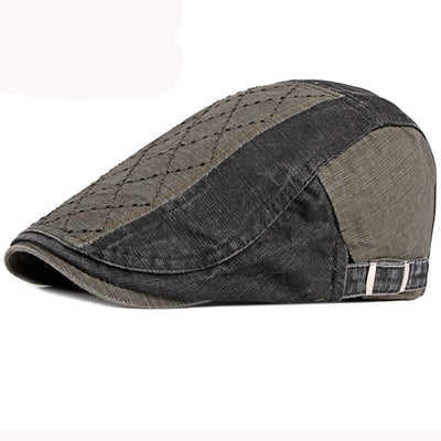 "James" Denim Cotton Flat Cap - versaley