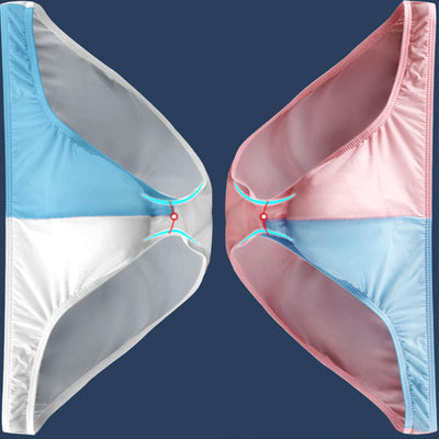 The 2nd Superior Color Matching Ice Silk Super Breathable Men's Briefs - versaley
