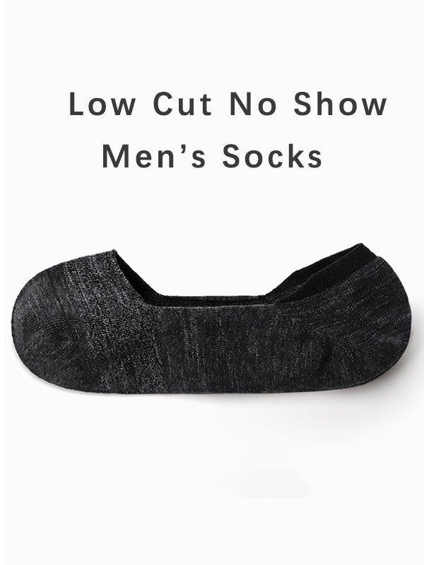 4 Pack Men's Low Cut No Show Socks