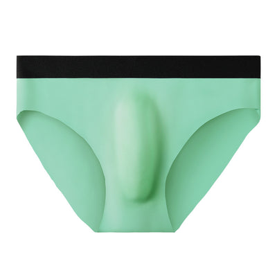 New Ice Silk Seamless Solid Color Men's Brief - versaley