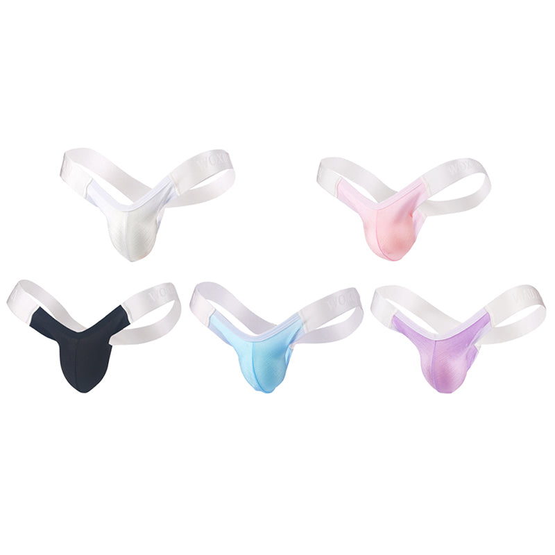Newest Silky Light  Breathable Low Rise Men's Thong - versaley