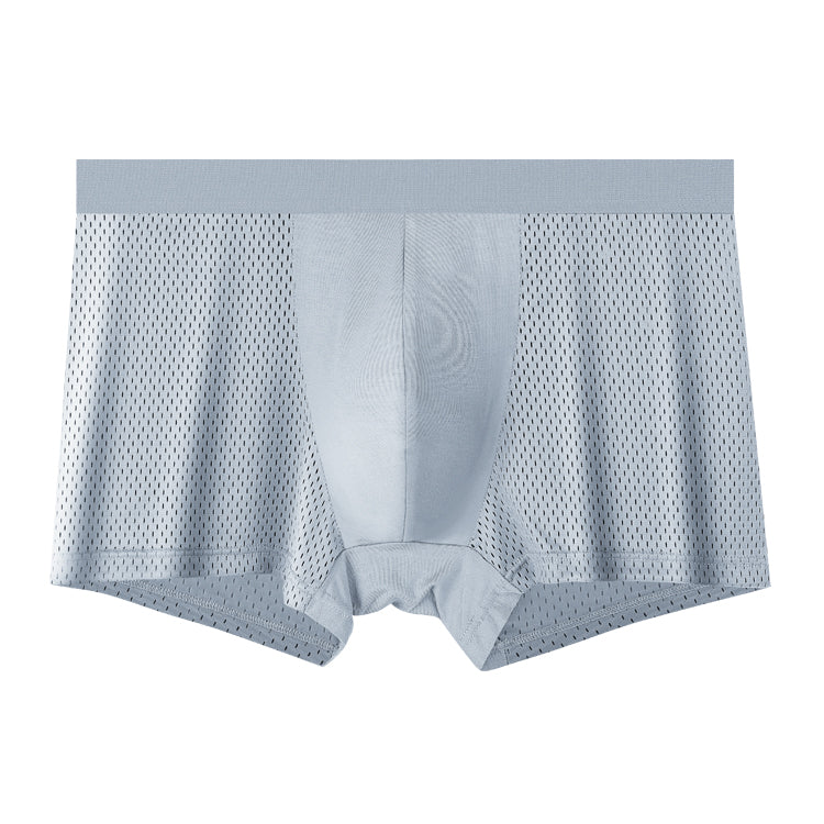 Big Size Range Mesh Ice Silk Cool Men's Boxer Brief - versaley