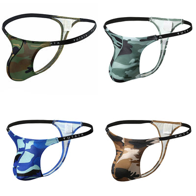 4 PIC Fashion Sexy Camouflage Men's Thong