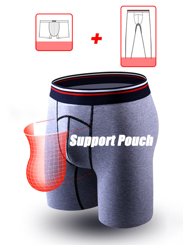 Plus Size Men's U Convex Pouch Thermal Underwear