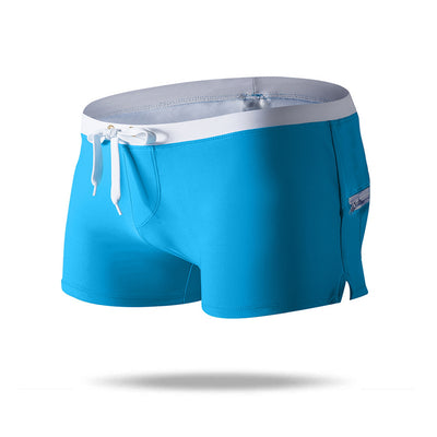Men's Beach Board Shorts Swimwear   with Zipper Pockets - versaley
