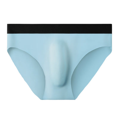 New Ice Silk Seamless Solid Color Men's Brief - versaley