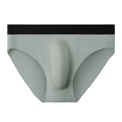 New Ice Silk Seamless Solid Color Men's Brief - versaley