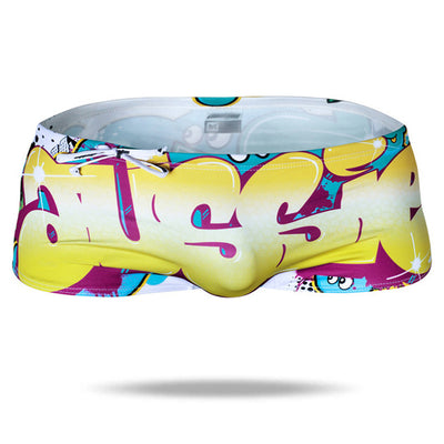 Letter Series  Men's Solid Swim Trunks - versaley