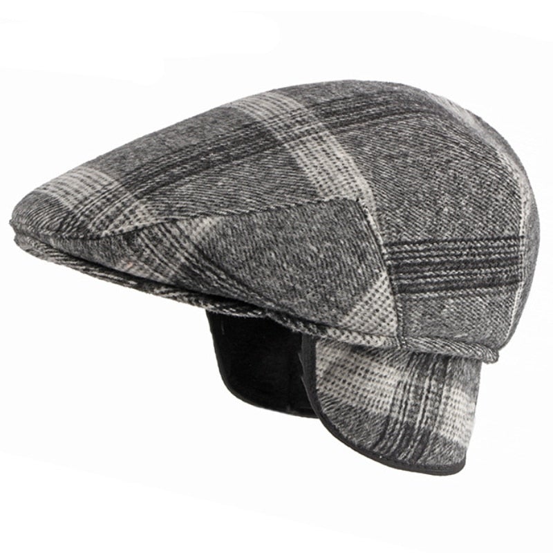 "Griffiths" Earmuffs Flat Cap - versaley