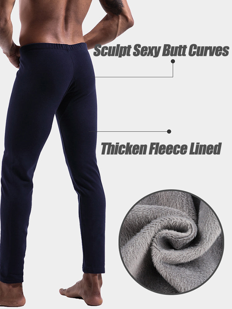 Men's Ultra Soft Thermal Underwear with Fleece Lined