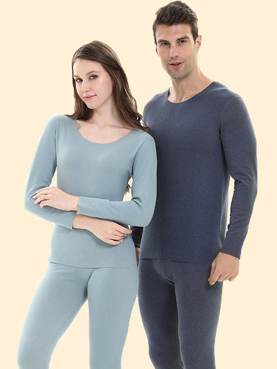 High Elastic Warm Fleece Couple Pajamas Set