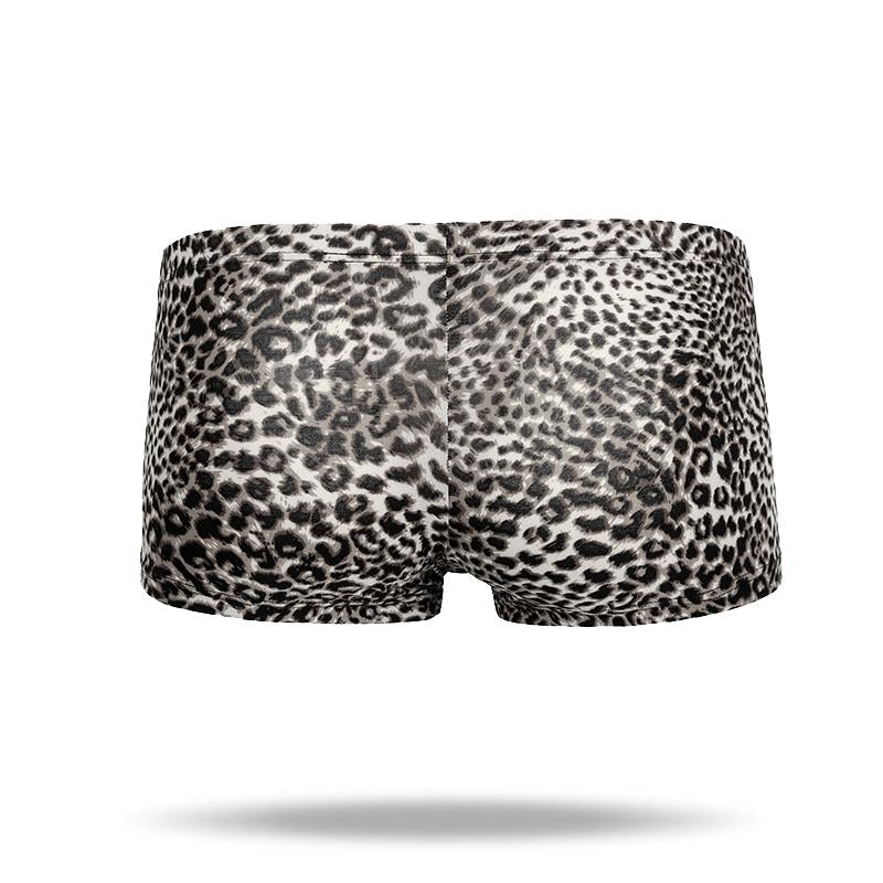 Ice Silk Sexy Leopard Men's Trunk - versaley