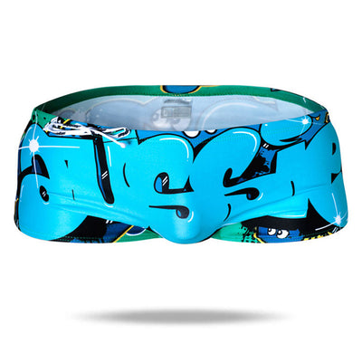Letter Series  Men's Solid Swim Trunks - versaley