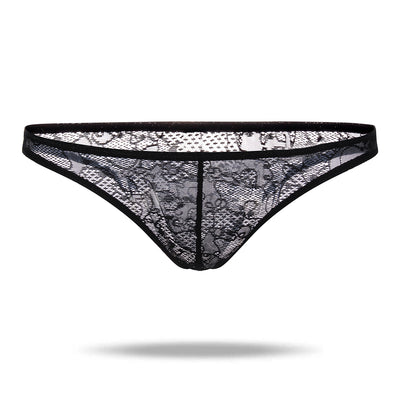 Sexy Style Low Waist Lace  Men's Brief - versaley