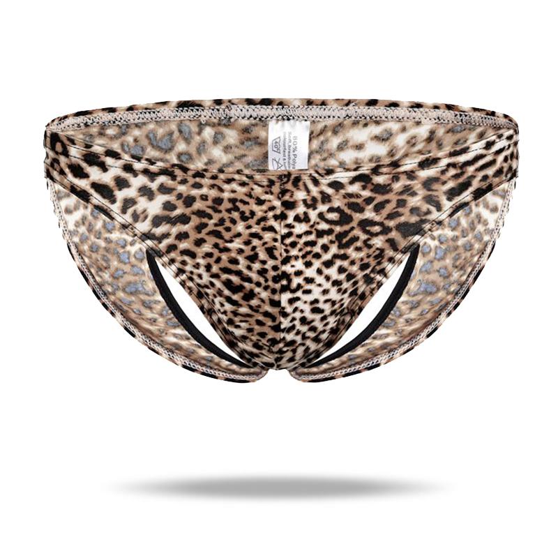 Ice Silk Hollow Sexy  Leopard Panties - versaley