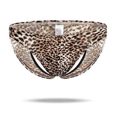 Ice Silk Hollow Sexy  Leopard Panties - versaley