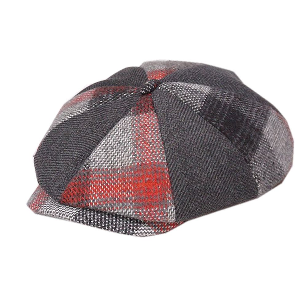 Newsboy Cap Wool British Style Vintage Flat Cap - versaley