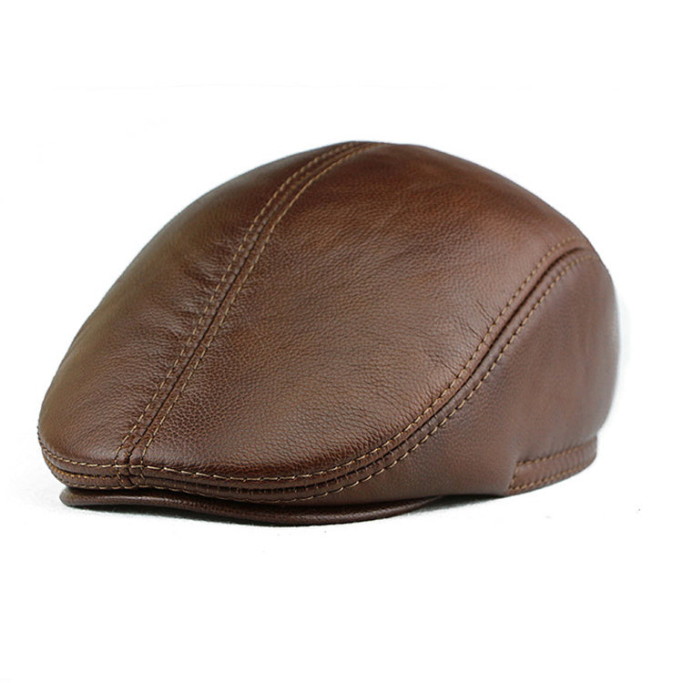 "ETW" Cowhide forward duck tongue cap - versaley