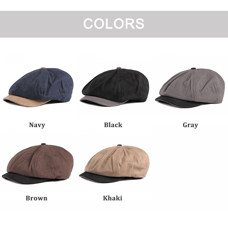 "Gallagher" Newsboy Cotton Cap - versaley