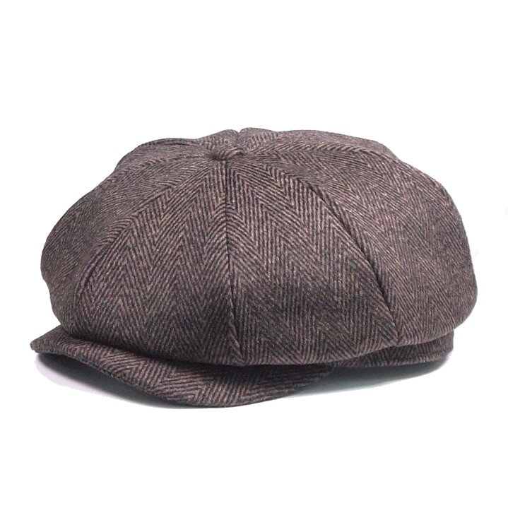 Newsboy Cap Wool British Style Vintage Flat Cap - versaley