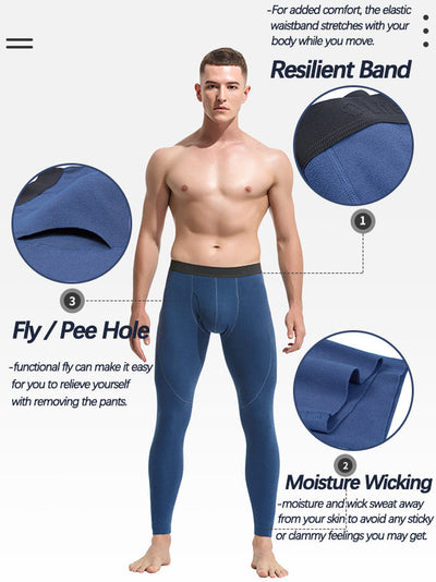 Men's Fleece Lined Ultra Soft Thermal Underwear